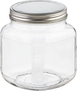 anchor 1 qt. Glass Cracker Jar Aluminum Lid