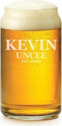 New Uncle Est 16 Oz Beer Can Glass Gift