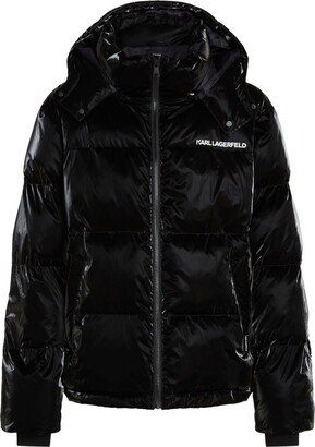 Quilted Funnel Neck Puffer Coat