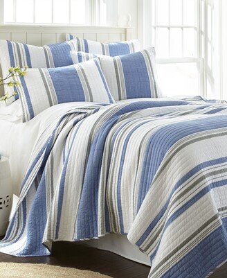 St. Bart Stripe Quilt Set, Full/Queen