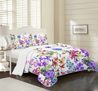 Summer Fields Floral Ultra Soft Bedding Quilt Set