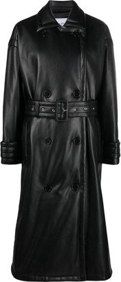 Emily double-breasted belted trench coat