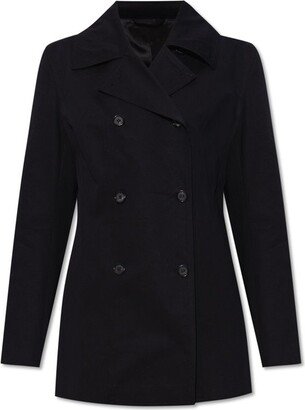 Cropped Double-Breasted Trench Coat-AA