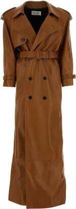 Double-Breasted Trench Coat-AS