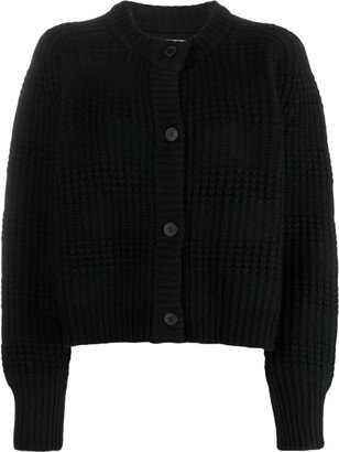 Alsta waffle-knit cashmere cardigan