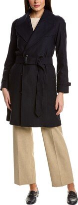 Wool-Blend Trench Coat-AD