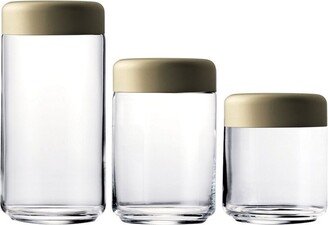 Set Of 3 Urano Materoc Canisters-AA