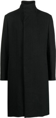 High-Neck Single-Breasted Coat-AA