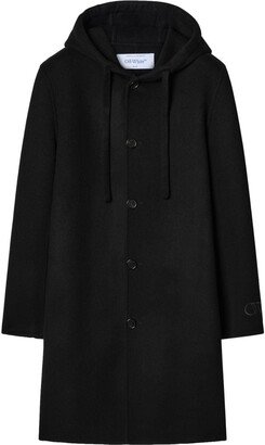 Single-Breasted Virgin-Wool Coat-AL