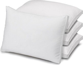 Ella Jayne Gusseted Medium Density Plush Down Alternative Pillow Set Of 4