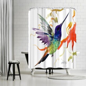 71 x 74 Shower Curtain, Hummingbird 4 by Suren Nersisyan