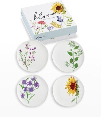 Bloom Simple Large Florals Plates, Set of 4