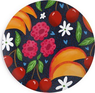 Salad Plates: Peachy Keen - Multi Salad Plate, Orange