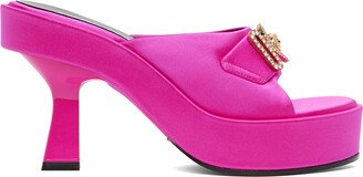 Pink Medusa Biggie Crystal Mules