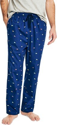 Men's Classic-Fit Nautical-Print Poplin Sleep Pants