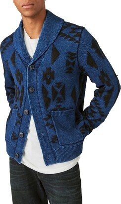 x Yellowstone Print Shawl Collar Cardigan