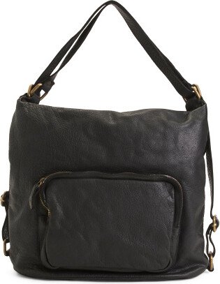 TJMAXX Leather Smooth Backpack