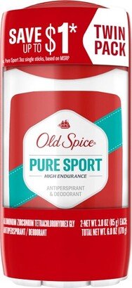 High Endurance Pure Sport Antiperspirant & Deodorant Twin Pack - 3oz/2pk