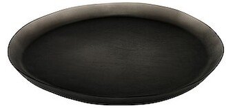 Tina Frey Designs Large Round Sculpted Tray in Charcoal