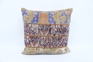 Throw Pillow, Turkish Kilim Designer Pillows, Blue Pillow Case, Rug Cushion Covers, 757