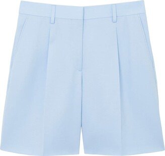 High-Waisted Tailored Shorts-AK