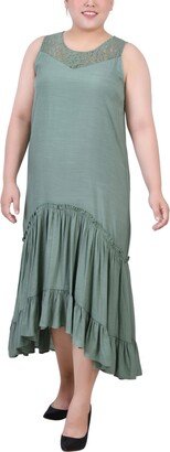 Plus Size Sleeveless Tiered Maxi Dress