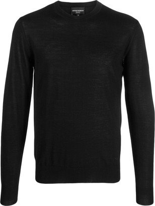 Logo-Embroidered Crew-Neck Jumper-AD