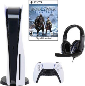 Sony PlayStation 5 Core Console with God of War: Ragnarok with Universal Headset