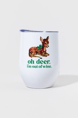 Oh Deer I'm Out of Wine Stemless Wine Tumbler