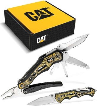 2 Piece Multi-Tool and Knife Gift Box Set with Real Tree Camo