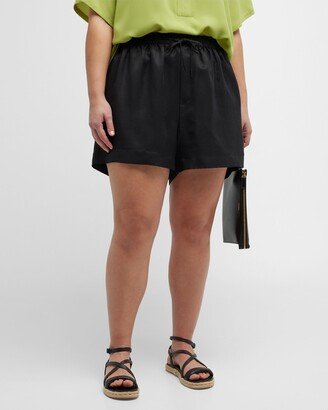 Whitney Morgan Plus Size Relaxed Drawstring Shorts