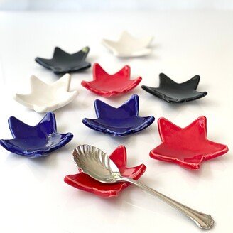 Red White & Blue Star Teaspoon Rest For July 4Th Coffee Station