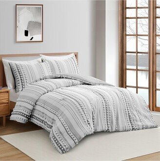 Boho Design Ball Pom Comforter Set