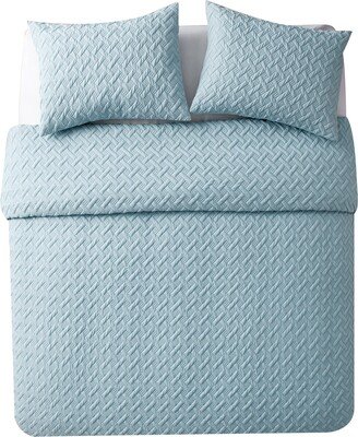 Nina Embossed 2-Piece Comforter Set - Twin XL Size