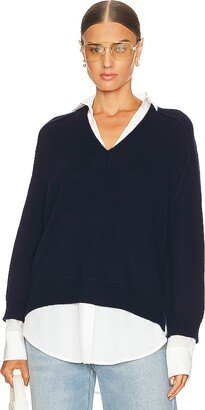 V-neck Layered Pullover