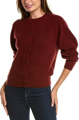 Button Front Wool & Cashmere-Blend Cardigan