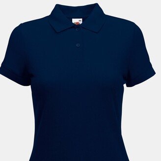 Womens Lady-Fit 65/35 Short Sleeve Polo Shirt (Deep Navy)