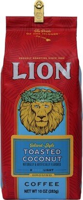 LION Coffee Lion Toasted Coconut Medium Roast Ground Coffee - 10oz