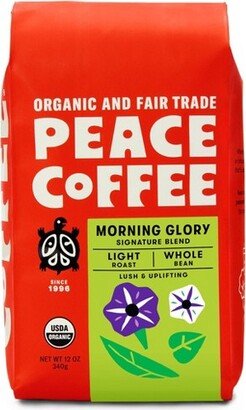 Peace Coffee Peace Morning Glory Coffee Light Roast Whole Bean Coffee - 12oz