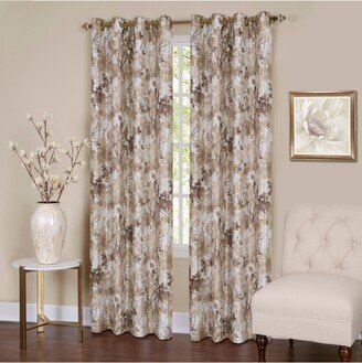 Tranquil Lined Grommet Window Curtain Panel, 50x84