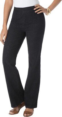 Jessica London Women's Plus Size Bootcut Stretch Denim Jeggings, - Black