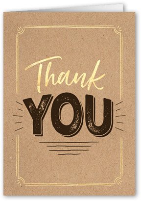Thank You Cards: Big Bbq Bash Thank You Card, Beige, 3X5, Matte, Folded Smooth Cardstock