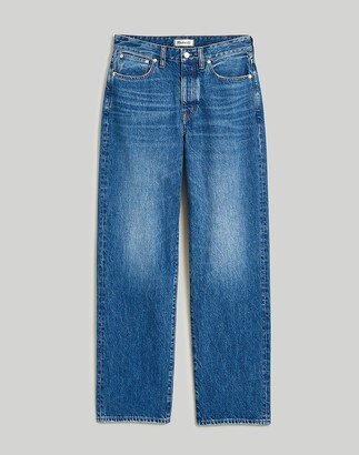 Plus Curvy Low-Slung Straight Jeans in Palmina Wash