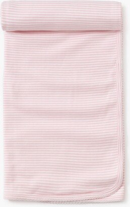 Pink Stripe Classic Rib Blanket