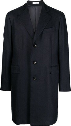 Single-Breasted Cashmere Midi Coat