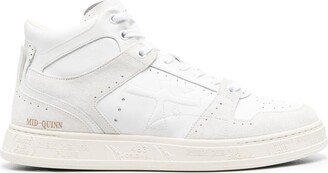 Quinn high-top leather sneakers