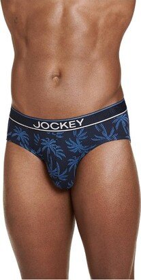 Men's Moda Pam Tree Brief L Navy Pam Print