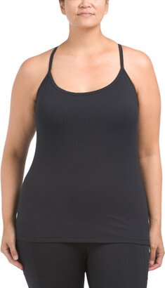 Plus Tank Top With Built In High Support Bra for Women