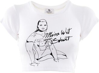 Brenda Agradi Miss Wet T-Shirt Crop Top