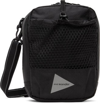 Black Zip Messenger Bag